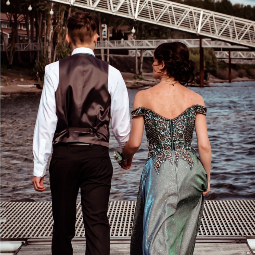 Panoply Boutique iridescent ball gown formal prom dress - Picture 12 of 13